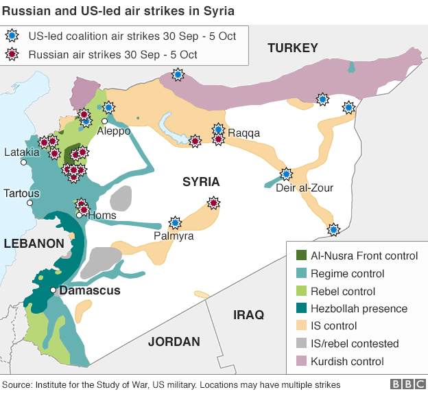 syria_us_russian_airstrikes_BBC